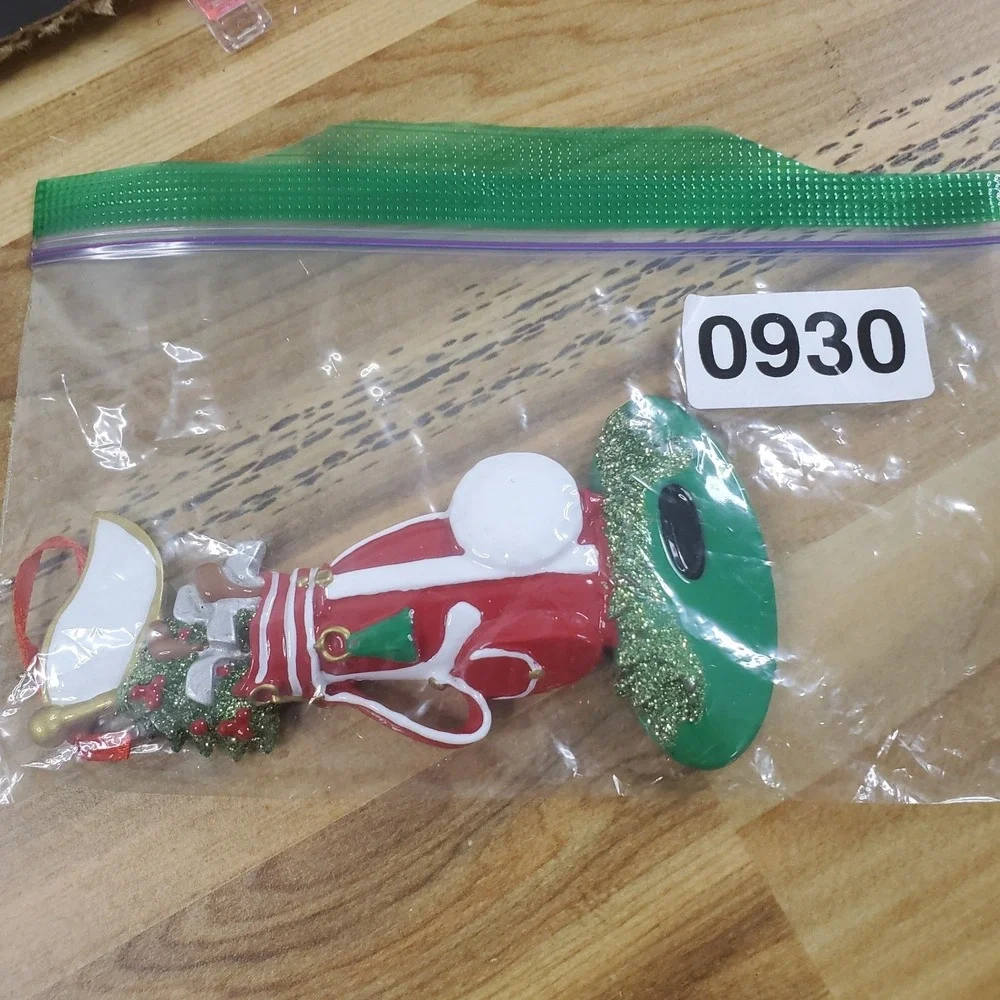 Holiday Golf Bag BLANK Personalizable Christmas‎ Ornament To Personalize Gift